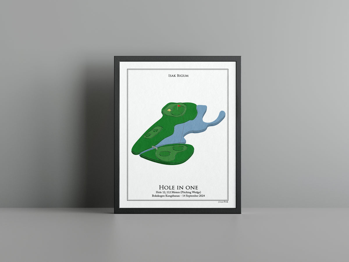 Gepersonaliseerde Hole-in-One Poster
